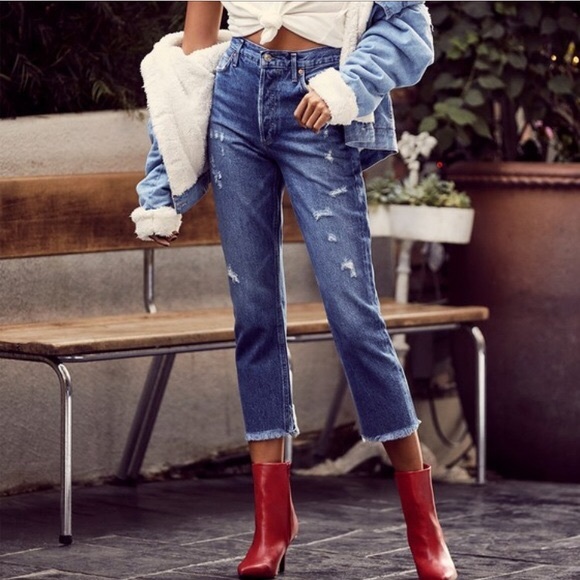 AGOLDE Riley Straight in Lowdown Sz 26 - Picture 8 of 16